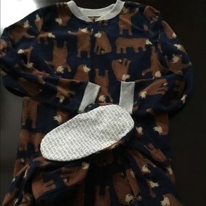 Big Boys Footed Onesie